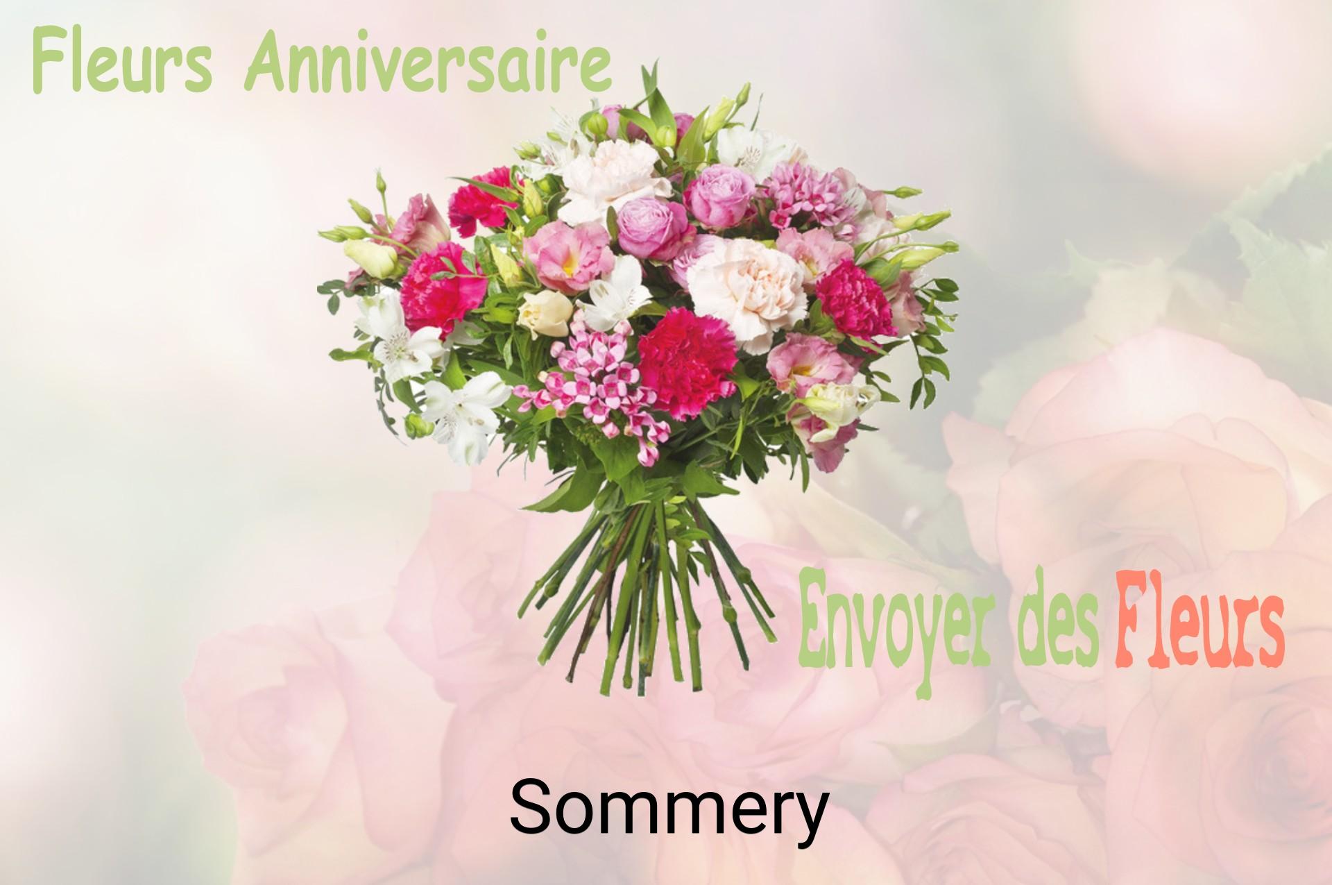 Bouquet de fleurs d’anniversaire livré à Sommery